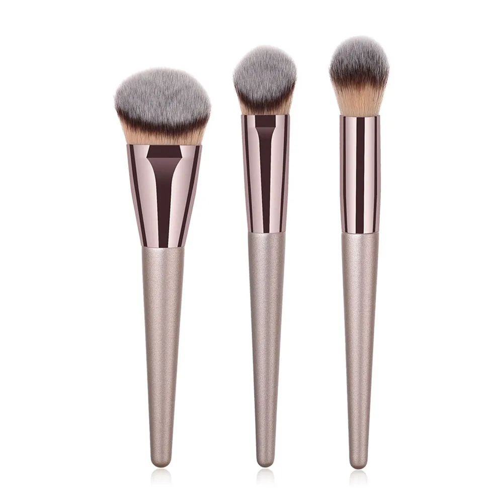3pcs XB DXT brush Профессиональные кисти для визажиста, кисть для румян, пудры, основы для теней, бровей, подводки для глаз, губ, кисти для макияжа, инструменты для красоты - Handle Color: 3pcs XB DXT brush