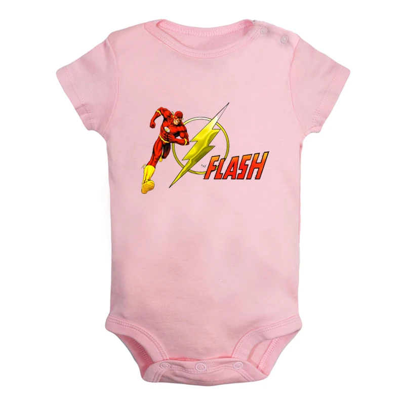 ieBodysuits2105P Милый чудо-женщина флэш Барри Аллен Одежда для новорожденных девочек и мальчиков комбинезон с короткими рукавами, костюмы из хлопка - Цвет: ieBodysuits2105P