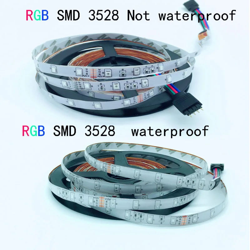 

Main Strip LED SMD3528 5 m 60led / m 300LED not/ Waterproof 12 V RGB White Warm White Flexible Light LED Type of Lamps Home