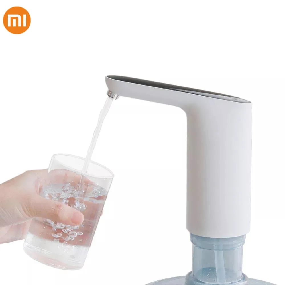 Белый Xiaomi Mijia Eco автоматический USB мини сенсорный выключатель водяной насос беспроводной Перезаряжаемый Электрический диспенсер водяной насос с USB кабелем 35 - Цвет: Белый