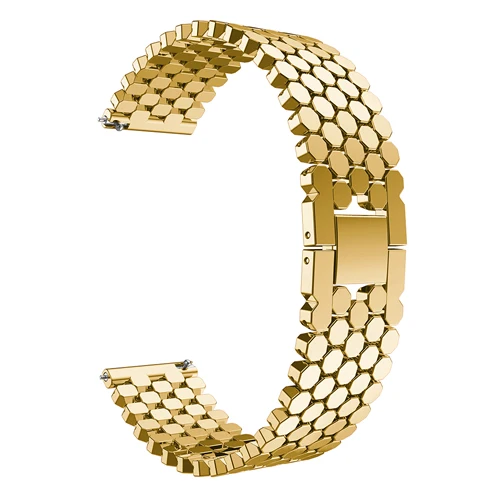 gold Ремешок из нержавеющей стали для samsung S3 frontier galaxy watch 46 мм huawei watch gt 2 46 мм ремешок 22 мм браслет металлический ремешок для часов - Цвет ремешка: gold