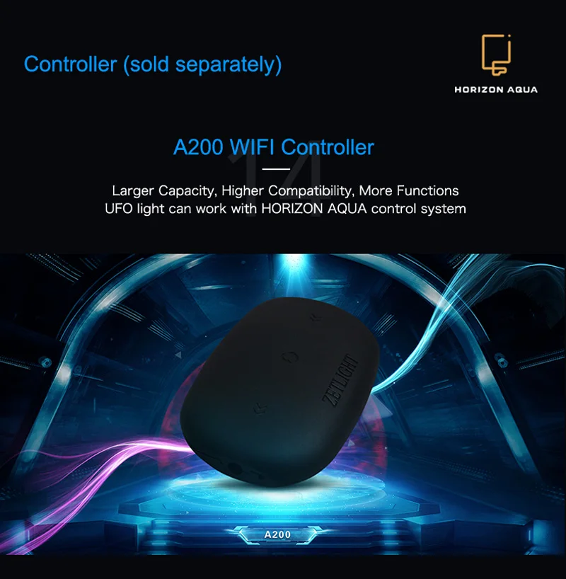 Zetlight UFO ZE 8000 8200 8300 Программирование полного спектра высокая мощность светодиодный пульт дистанционного управления диммер коралловый риф aquariio лампа