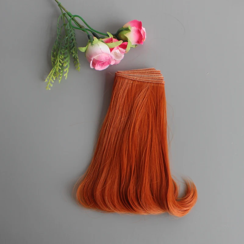 Толстые кукольные волосы 15 см высокая температура натуральные волнистые для 1/3 1/4