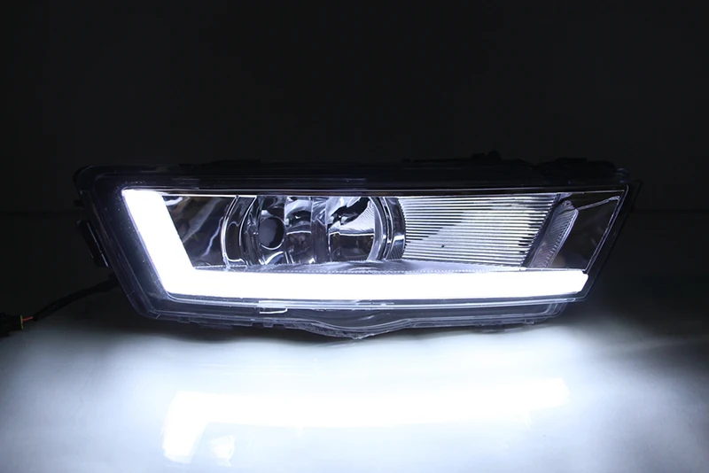 Автомобильная проблесковая 2 шт. DRL для Skoda Rapid 2013 с желтый Поворотная сигнальная лампа 12V автомобильные DRL Светодиодный дневной светильник тумана светильник