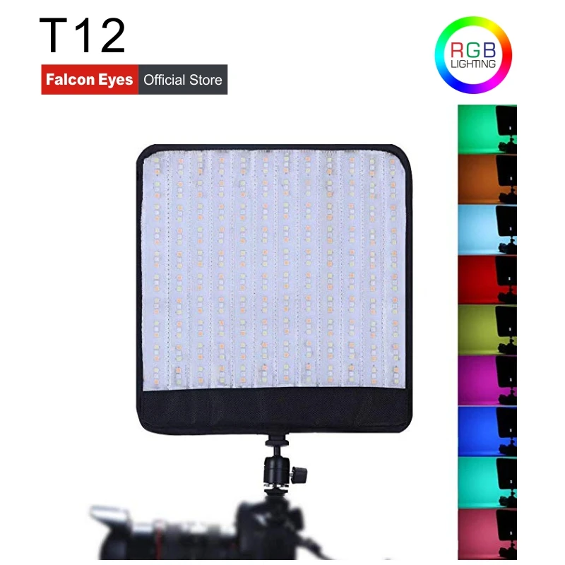 FalconEyes T12 Светодиодная лампа для фотосъемки портативное студийное Видео