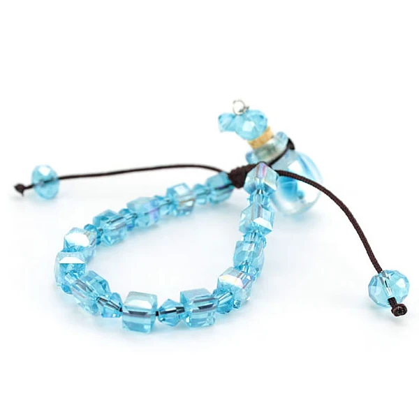 Стеклянный диффузор с эфирным маслом квадратный стеклянный флакон бусинами