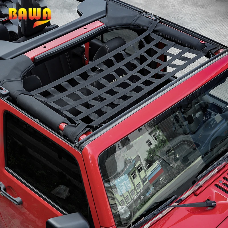 BAWA Авто крыши сетка для хранения Sunshafe Jeep Wrangler YJ TJ JK JKU JL JLU 1987 2019
