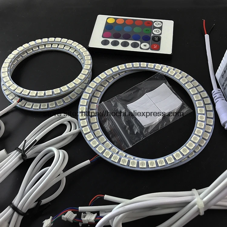 HochiTech с несколькими цветами RGB Цвет светодиодный Ангельские глазки гало кольца