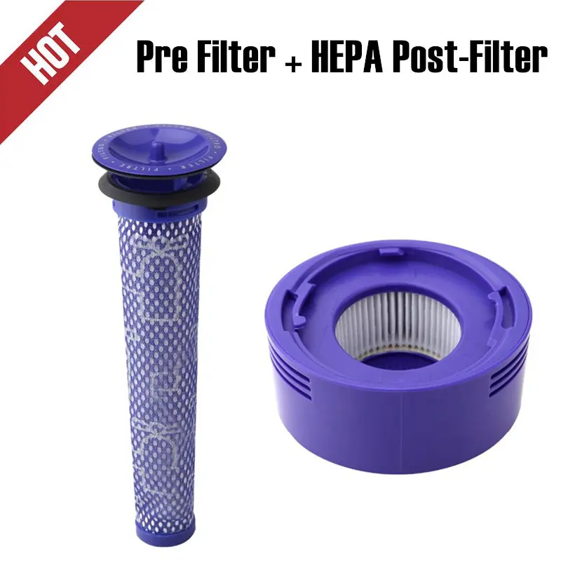Комплект предварительных фильтров + HEPA Post Filter для пылесоса Dyson V7 V8 сменный