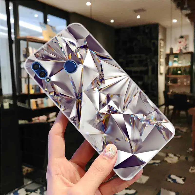 Мягкий силиконовый чехол для Huawei Honor 30 20 Pro 10 9 9X Lite 10i 9a 8a 7a 30s Crystal Diamond | Мобильные