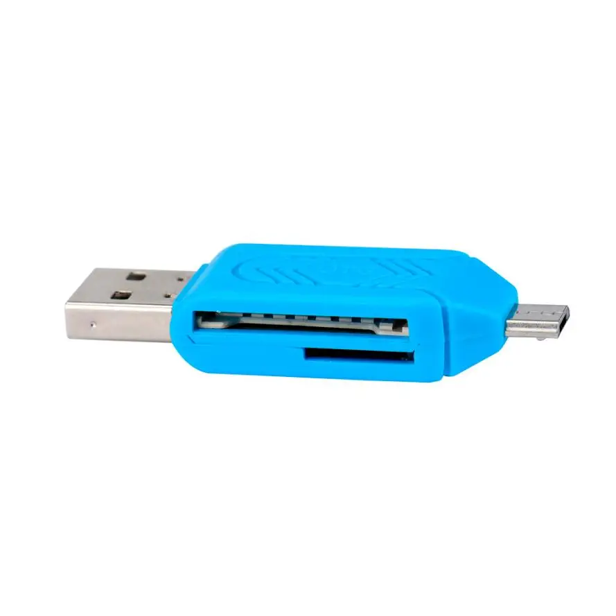 Высокоскоростной мини USB 2 0 + OTG Micro SD/SDXC TF кардридер адаптер u диск Прямая поставка