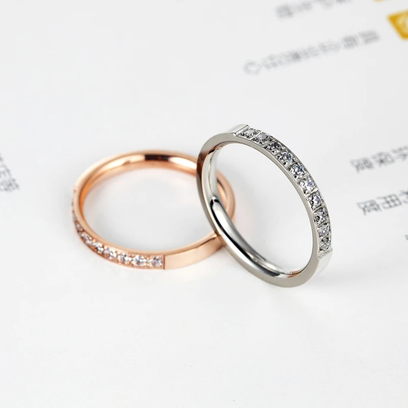 Модные ювелирные изделия высшего качества свадебные кольца с кристаллами из