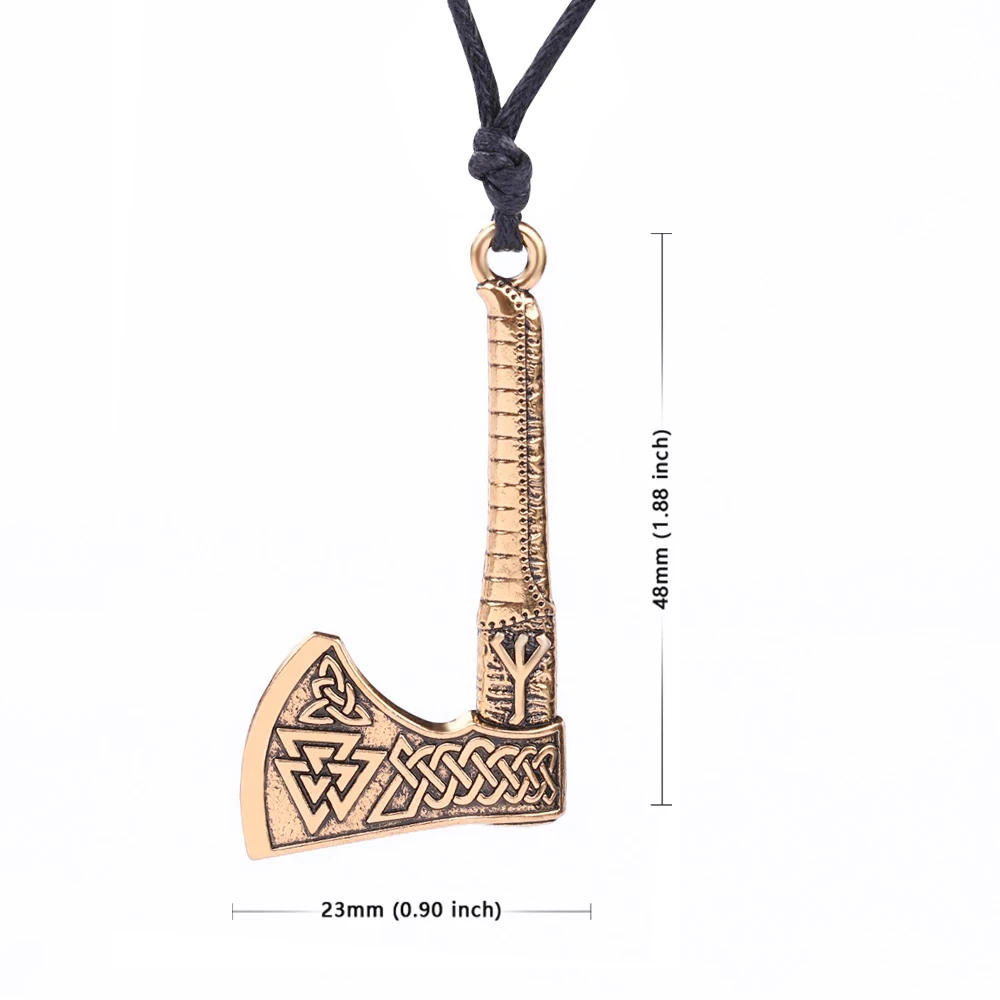 Dawapara Руна викингов Aligiz Valknut ирландский символ Троицы топор амулет подвеска для