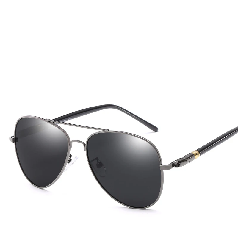 2019 солнцезащитные очки металлическая оправа пилот поляризационные для вождения