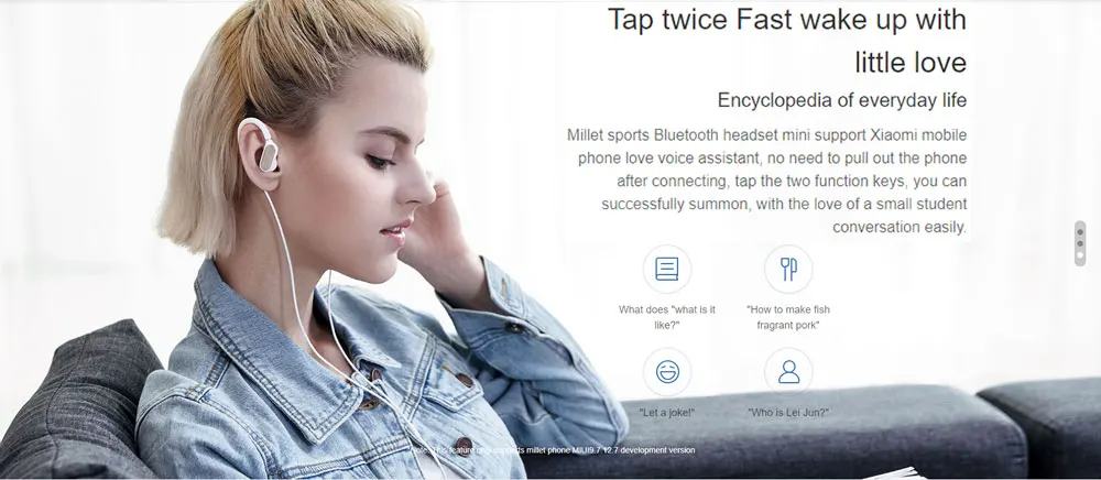 Оригинальная Xiaomi mi Спортивная гарнитура mi ni Bluetooth 4,1, беспроводные наушники с микрофоном mi c, водонепроницаемые наушники для смартфона, ушные крючки