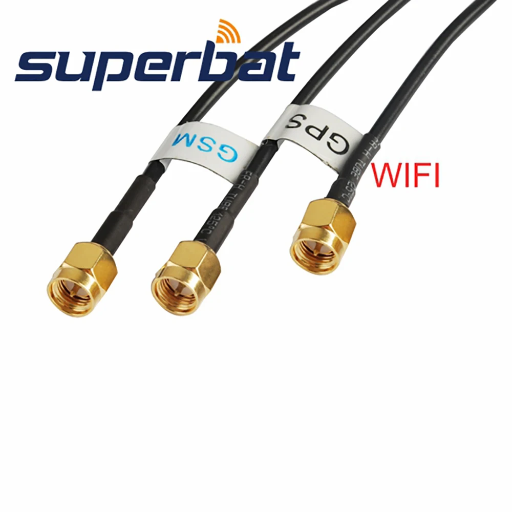 Superbat 3 в 1 Funtion Многодиапазонная Антенна gps + WiFi GSM антенна усилитель сигнала SMA