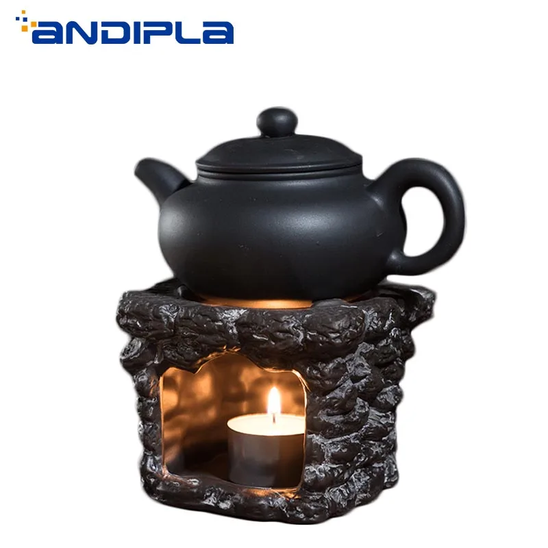 Керамическая грубая керамика в японском стиле Black Zen чайная плита стеклянный