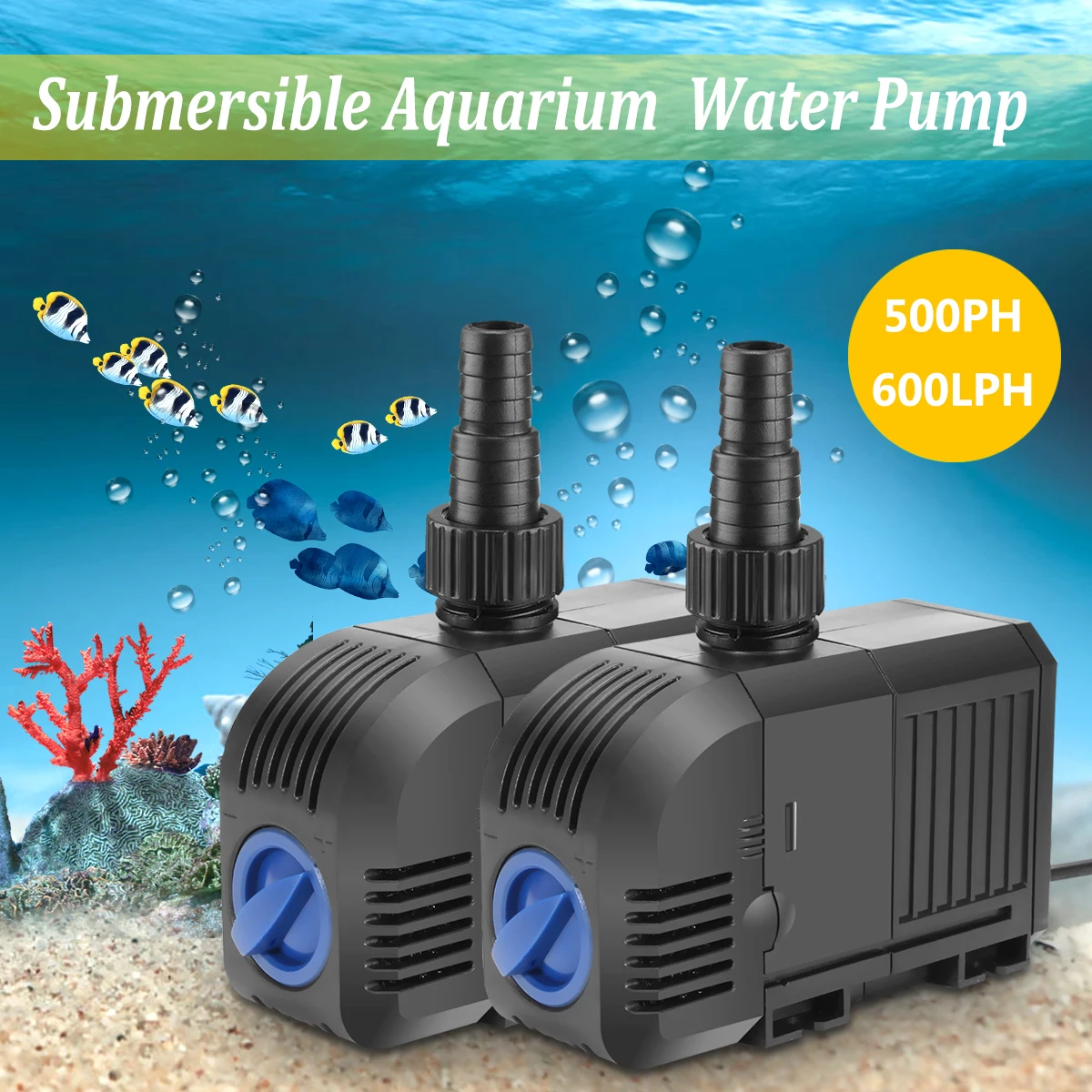 AC 220-240V Регулируемый расход Электрический погружной водяной насос аквариумный фильтр аквариум бассейн пруд фонтан полив насосы