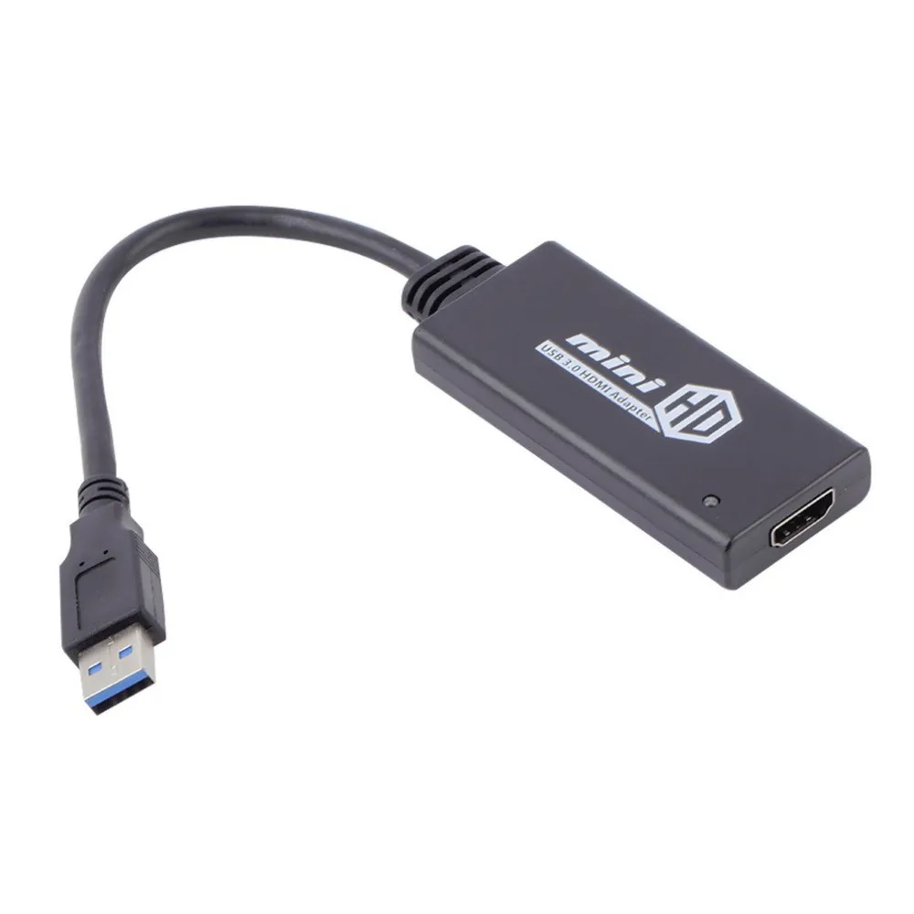 Адаптер конвертер USB 3 0 мини адаптер для видеокабеля HDMI совместим с ПК ноутбуком