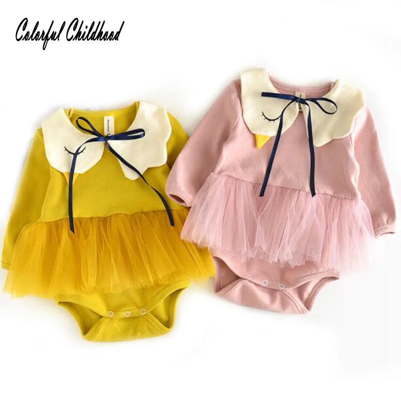 Милый детский комбинезон одежда боди для новорожденных Детский принцессы с