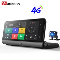 4g car gps dvr camera 8 0 ips touch android 5 1 wifi video recorder dash cam fhd 1080p dual lens registrar parking monitoring