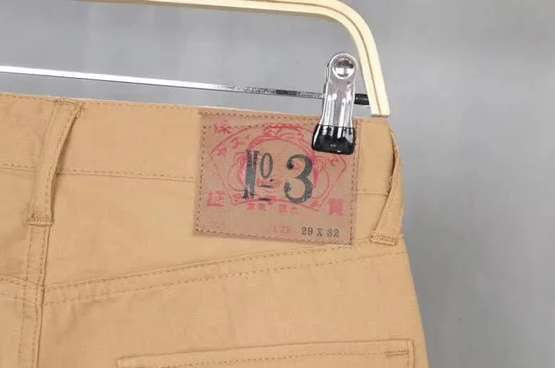 Evisu New Casual Men's Breathable High Quality Khaki Casual Pants Warm Men's Tide Brand Cotton Straight Print Men's Trousers