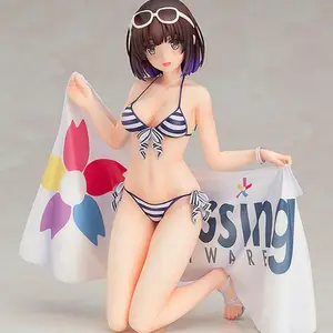 Saenai Heroine No Sodatekata Katou Megumi на коленях купальник японское аниме ПВХ экшн-фигурка Коллекционная модель игрушка Рождество