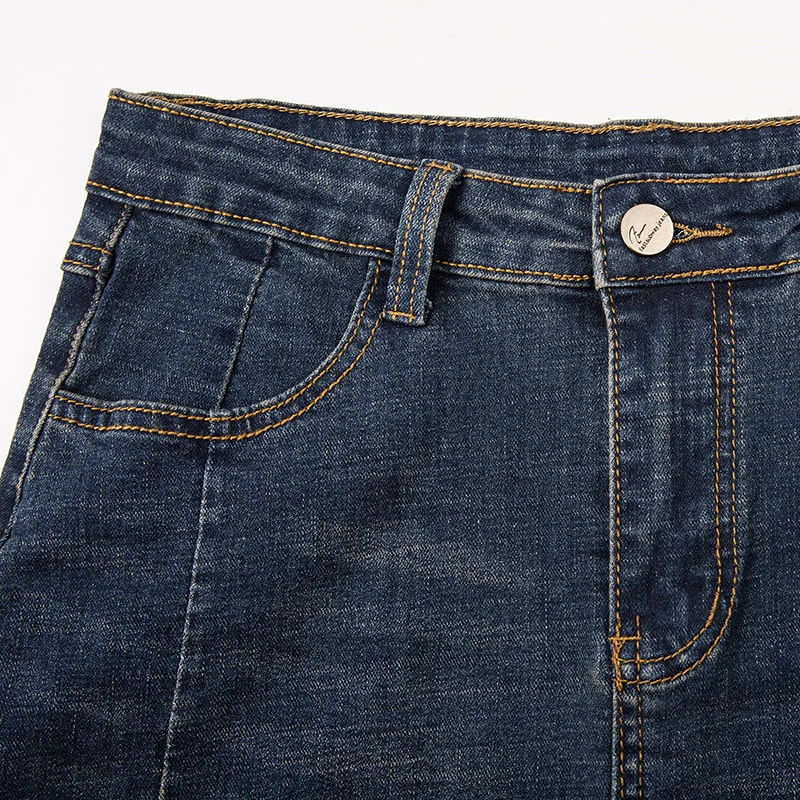 1232 женская джинсовая юбка для девочек новая весенняя и летняя Корейская версия с