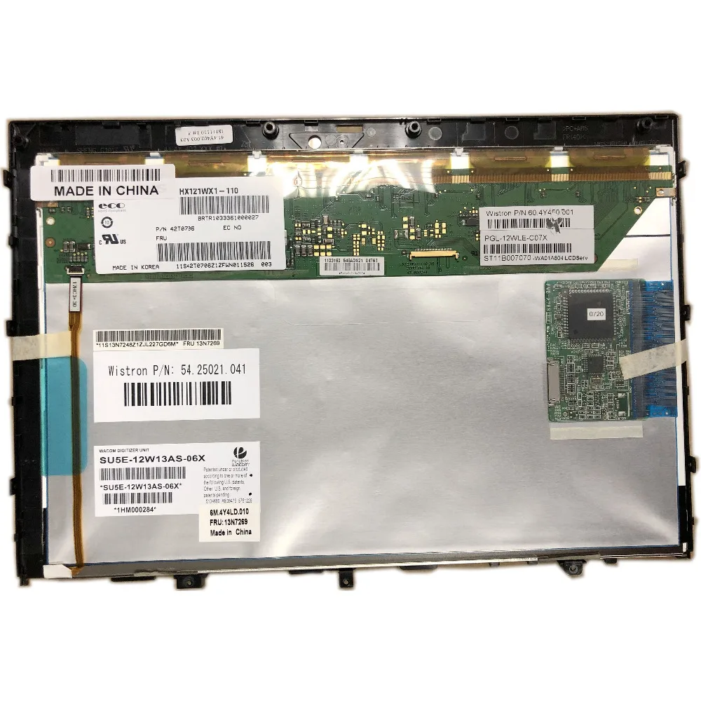 Для IBM Lenovo Thinkpad Tablet X200 X201T X200T X201 HX121WX1 110 светодиодный ЖК экран сенсорный с цифровым