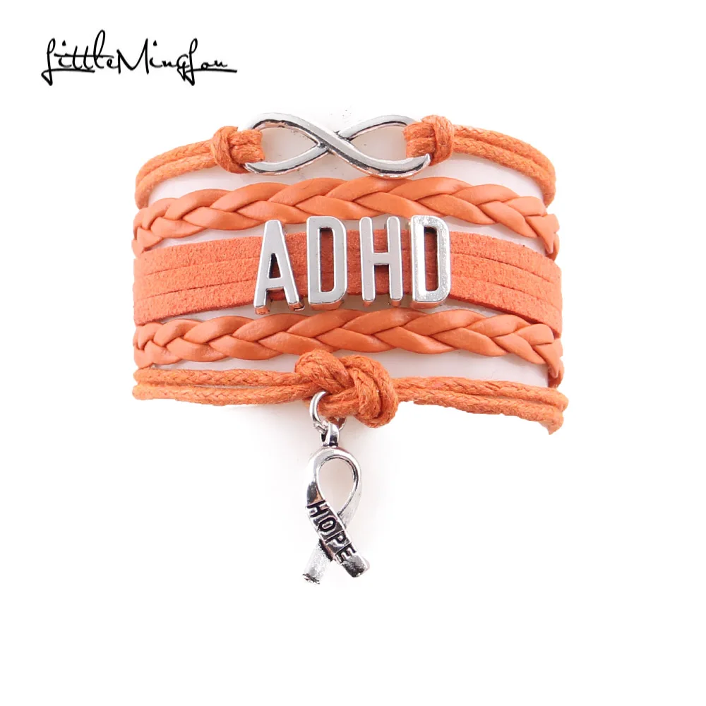 Маленький браслет Minglou Infinity hope ADHD кожаные мужские браслеты и обручи для женщин |