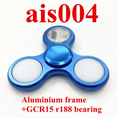 1 pc GCR15 R188 Blue 1 шт. светодиодный креативный Блестящий металлический Спиннер с графическими узорами светодиодный светильник s антистрессовый свет вверх палец Flgit Spinner Игрушки гироскоп - Цвет: 1 pc GCR15 R188 Blue