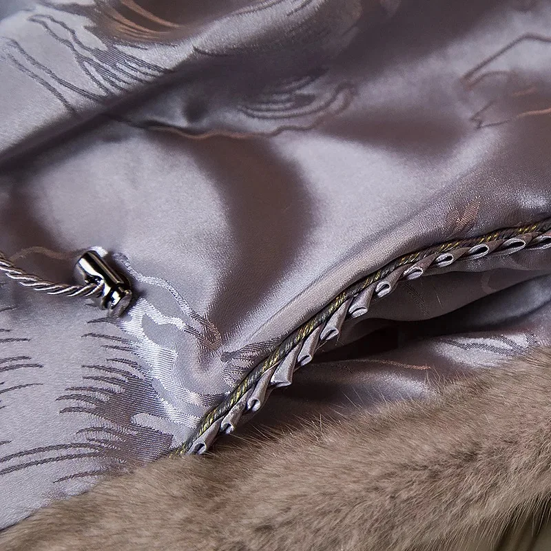 2021 бренд класса люкс для женщин натуральная норковая Меховая куртка длинная