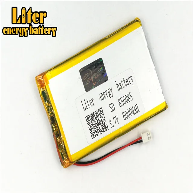 XHR-2P 2 54 6000MAH 856085 3 7 V литий-полимерное зарядное устройство большой емкости для