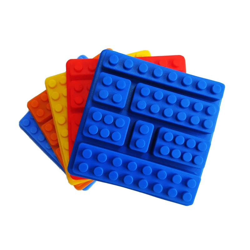Популярные силиконовые LEGO Кирпич Стиль квадратная форма для льда шоколада