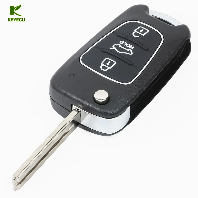 KEYECU новый обновленный откидной Складной Дистанционный брелок 433 МГц ID46 для Kia Sorento
