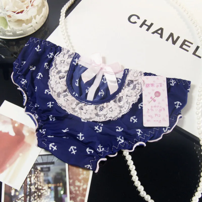 Прекрасный выдалбливают Кружева Девушки Трусики брифы льда шелка сексуальный