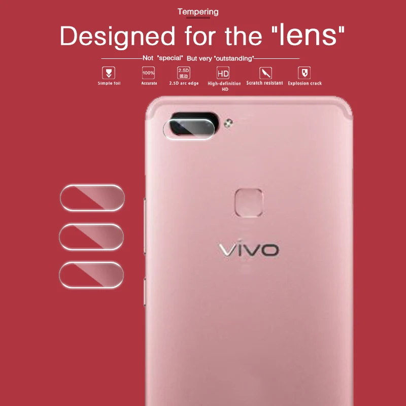 Ультра-тонкая задняя Камера объектив из закаленного Стекло пленка для Vivo X20plus