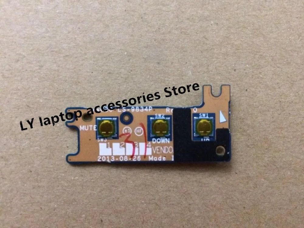 Для DELL E5540 E5440 оригинальный ноутбук переключатель громкости плата управления LS-9834P