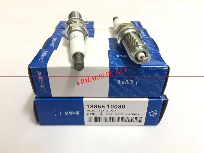 QDAEROHIVE (4 шт./лот) иридиевая Свеча зажигания Оригинал PFR5N 27410 37100 для Hyundai Elantra/Accent/ Tucson