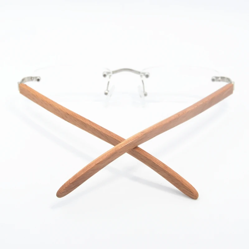 Деревянная оправа ручной работы без оправы очки для чтения мужские и женские + 1 0 5