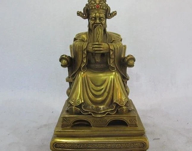 Китайский Миф Статуэтка длинноwang blessding Dragon King божества Будды|Статуи и скульптуры|