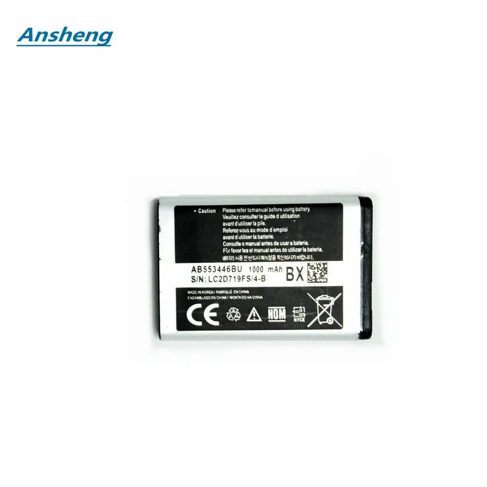 Аккумулятор AB553446BU для Samsung Xplorer B2100 GT-B2100 C3300 GT-C3300 C5130 C5212 E1110 E1130 E2120 B100 i320 | Мобильные