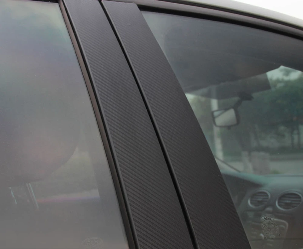 Автомобильная оконная рама ABC защитная пленка из углеродного волокна Стайлинг