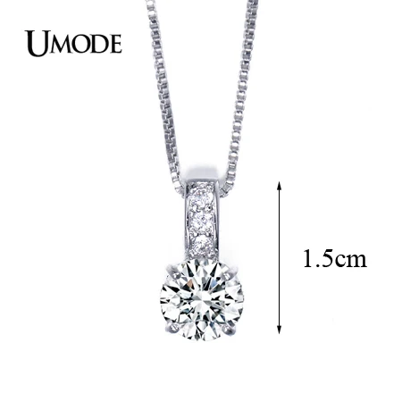 UMODE Хрустальные ожерелья с небольшими классическими фианитами качества ААА+ UN0031 |