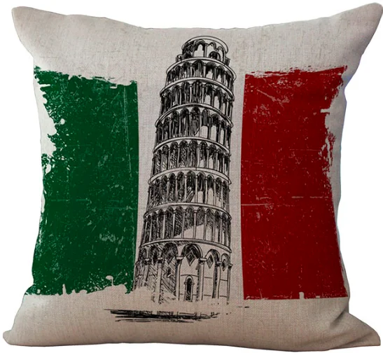 Винтажная городская Статуя Свободы Наволочка на шею льняная кровать диван