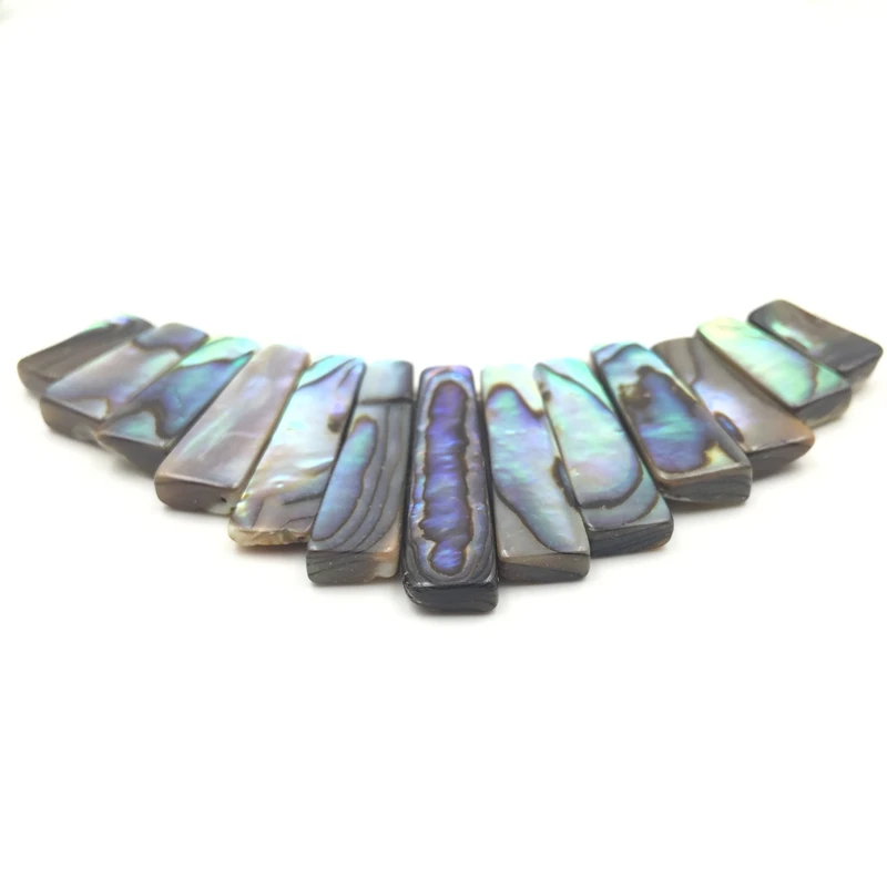 Натуральная новозеландская ракушка Abalone 13 шт. Набор подвесок из бусин в виде