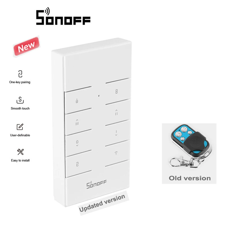 SONOFF RM433 пульт дистанционного управления+ база обновленная версия подходит для SONOFF Basicrf/Slampher/iFan03/4CHProR2/433 RF мост