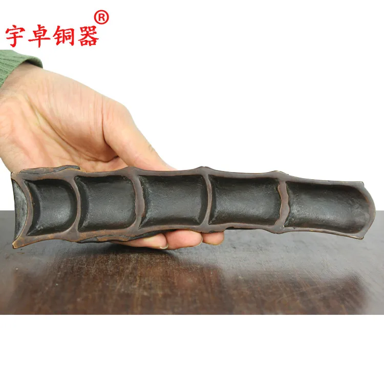 Чжо юй медь бронза Пресс-Папье двойной cicada живопись и написание пресс-бумага