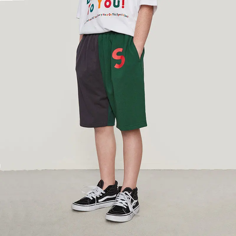 Пять Pants2019 новые летние больших размеров стильная Марочная Детская S с надписями