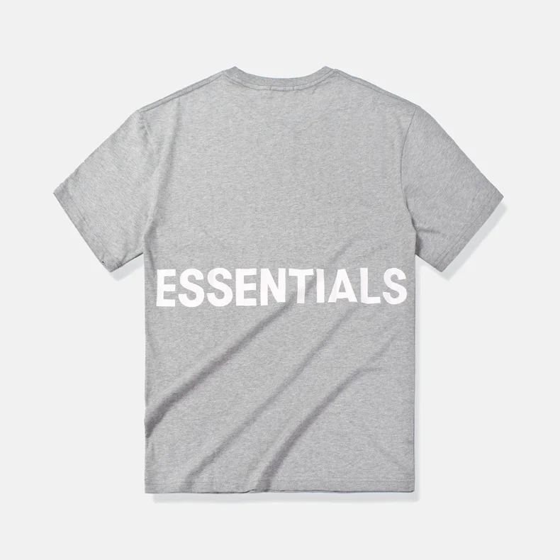 2 Черный Туман STREET белый/BLCK сетки с рукавами Essential для мужчин женщин Письмо печати футболка с коротким рукавом 5 цветов - Цвет: 2